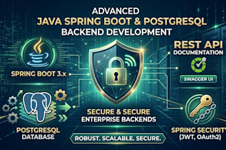 build a secure saas backend using java spring boot and postgresql