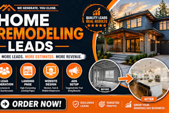 home remodeling leads kitchen renovation construction leads handyman website