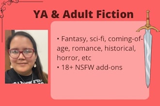 ghostwrite a ya or adult book for you
