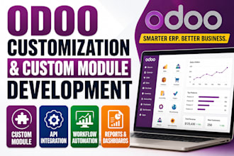 do odoo customization, custom odoo modules  development and api integration