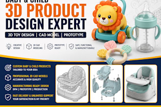 design baby product 3d toys child product prototypes cad models