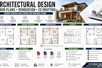 designer specializing in architectural design floor plans renovation 2d drafting