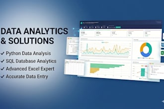 do python data analysis sql excel and data entry