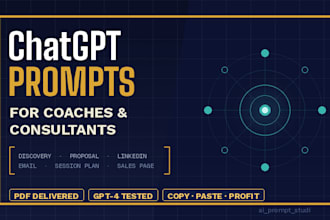 write chatgpt prompts for coaches and consultants