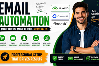 setup klaviyo email marketing convertkit flodesk automation