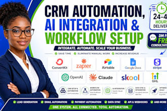 integrate convertkit zapier airtable google docs stripe openai claude skool ghl