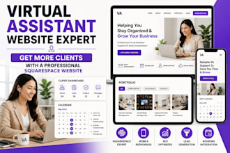 build squarespace website for virtual assistants and consultant