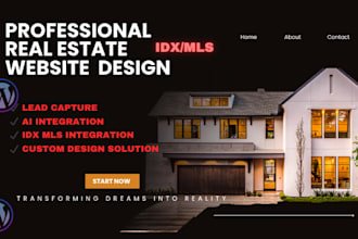 build a real estate website with idx mls integration