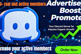 promote and grow your discord server advertising to boost real targeted member