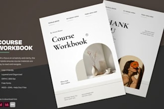 design professional canva coaching ebook, course workbook, and training guide