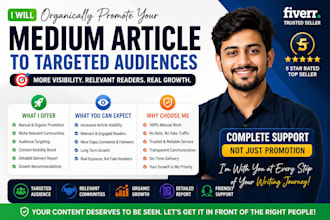 do organic medium article promotion, medium followers to increase engagement