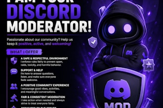 be your discord manager, moderator or administrator