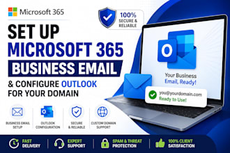 set up microsoft 365 business email and configure outlook for your domain