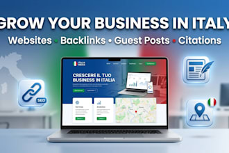 build italian website, italian backlinks guest post link building citations