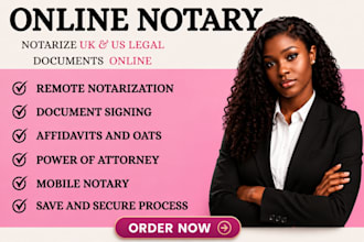 notarize UK US online notary legal documents usps 1583 UK notary public