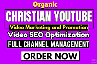 do organic christian youtube music and video promotion
