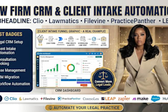 setup clio lawmatics filevine cosmolex leap legal CRM practicepanther automation