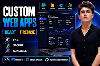 build a custom react web application with firebase