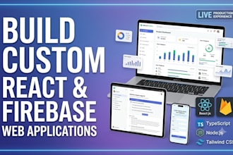 build a custom react web application with firebase
