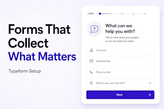 create a typeform that collects useful customer information