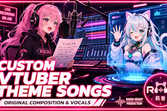 do female vtuber song cute vocal japanese lyrics anime soundtrack songwriting
