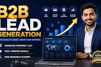 do b2b lead generation and web research