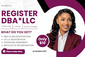 register dba and fictitious business name for llc in georgia, wyoming, delaware