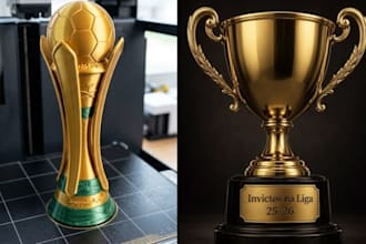 design 3d trophy 3d printing trophy design award design medal design 3d modeling