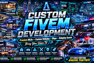 create exclusive fivem mlos, vehicles, and custom roleplay experiences