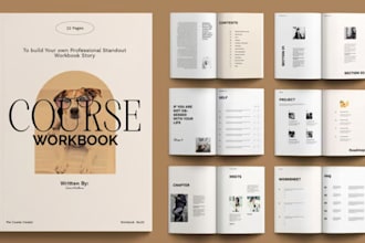 design journal fillable pdf workbook design canva lead magnet ebook design
