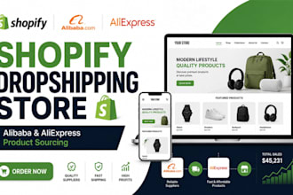 build automated shopify dropshipping store shopify alibaba aliexpress store