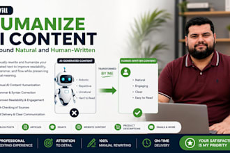 humanize ai content to sound natural and human written