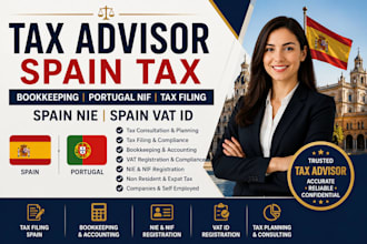 tax advisor spain tax bookkeeping portugal nif tax filing spain nie spain vat id