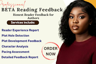 provide beta reading plot development feedback for fiction author