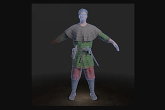 fix and retopologize, optimize 3d mesh, uv unwrap and bake 4k texture for games