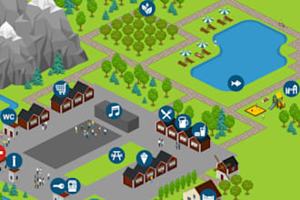 design custom event map and festival map for clear guest navigation