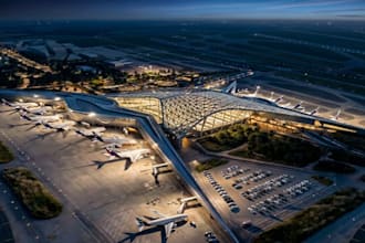 create 3d design airports, buildings, scenery, airplanes for msfs with lods