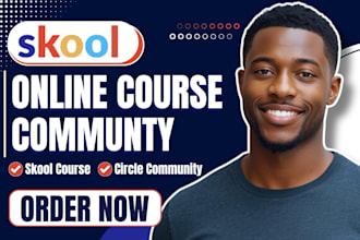 setup skool online community setup skool online course skool online community