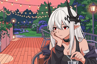 draw roblox anime avatar character illustration fanart vtuber anime visual novel