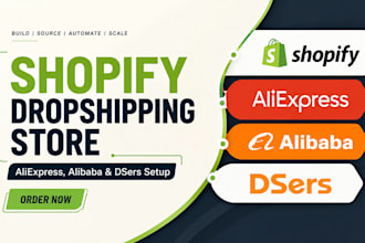 setup shopify dropshipping aliexpress alibaba dropshippping store dsers setup