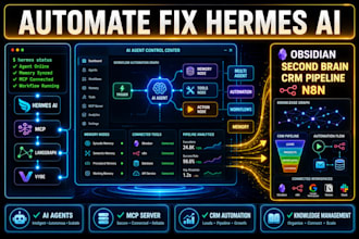automate fix hermes obsidian multi agent orchestration n8n mcp langgraph autogen