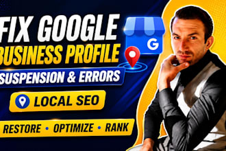 fix google business profile suspension and gmb errors for local seo