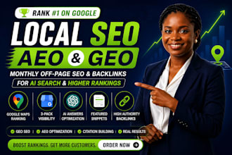 do monthly website local off page,GEO,aeo,SEO backlinks building for ai search