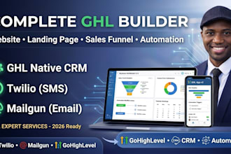 be your go high level expert for agency sales funnel and ghl automation