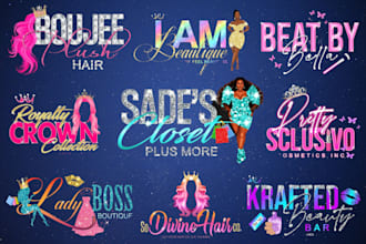 do luxury fashion, beauty, eye lash boutique logo design