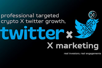 do organic crypto twitter x marketing, x growth, get real followers, x promotion