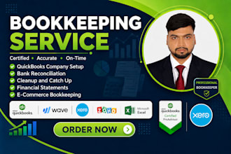 do bookkeeping, reconciliation, cleanup, catchup in qb