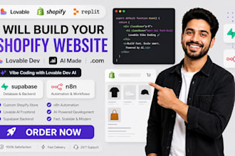 lovable shopify website replit vibe coding loveable dev ai made com supabase n8n