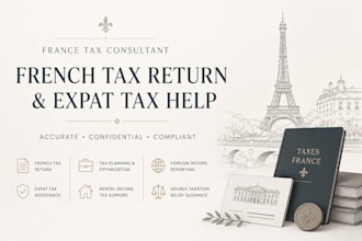 provide france tax consultant service, french tax return and expat tax help