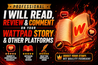 read review and comment on your wattpad story